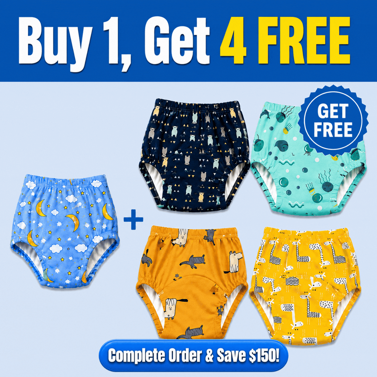 Potty Ready Underwear™ (Buy 1, Get 4 FREE!)